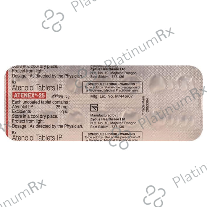 Atenex 25mg Tablet 14s