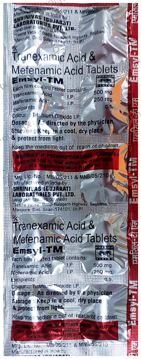 Emsyl TM 500/250mg Tablet 10s