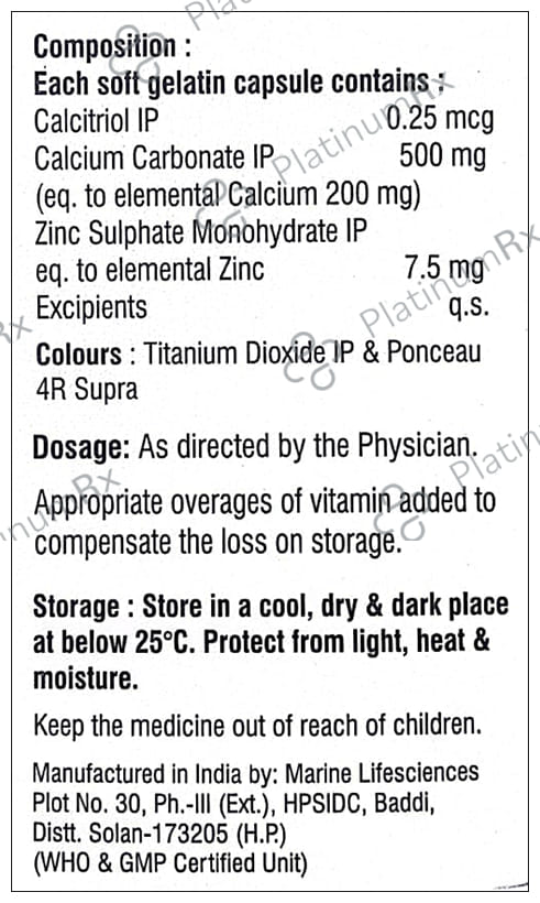 Calcicell D3 Softgel Capsule 10s