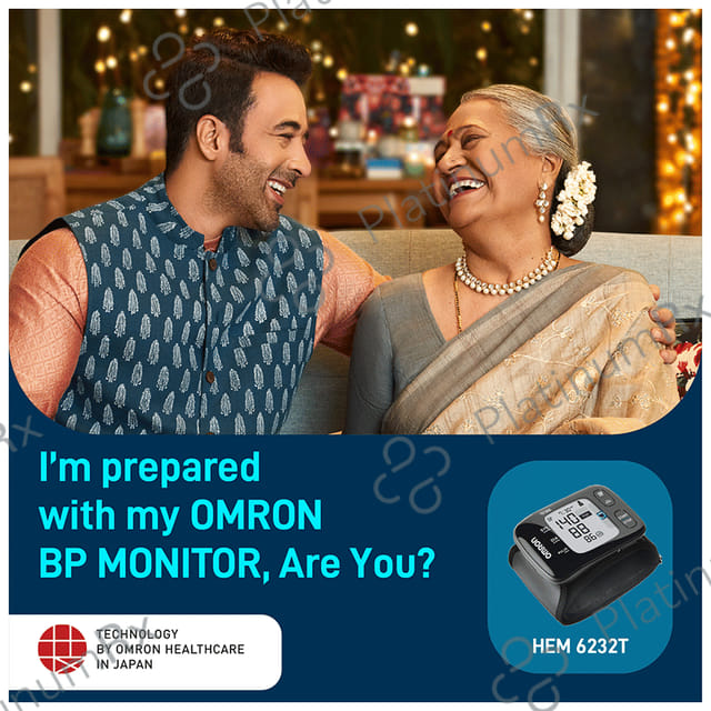 Omron HEM 6232T Bluetooth Wrist Blood Pressure Monitor Black