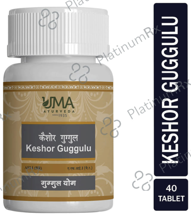 Uma Ayurveda Keshor Guggul Tablet 40 tablets