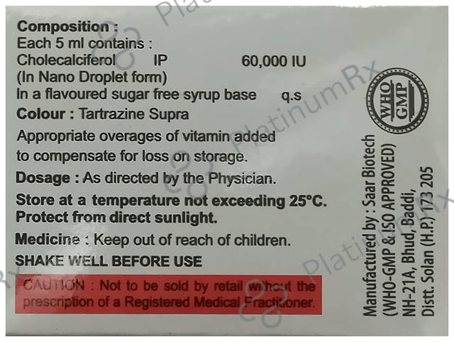 Zyrol D3 Orange Sugar Free Nano Shots Oral Solution 4X5ml