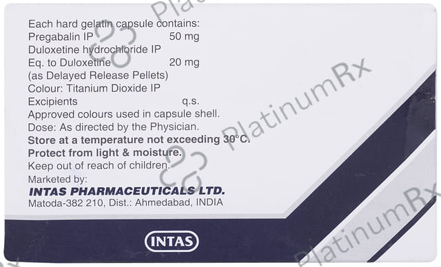 Pregabrit D 50/20mg Capsule 10s