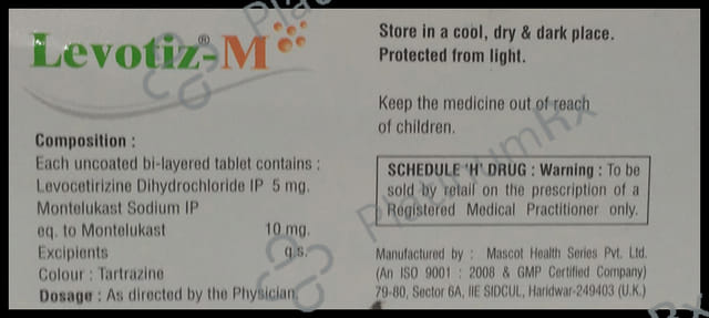 Levotiz M 5/10mg Tablet 10s