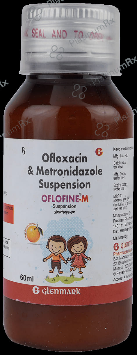 Oflofine M 100/50mg Oral Suspension Tangy Orange 60ml