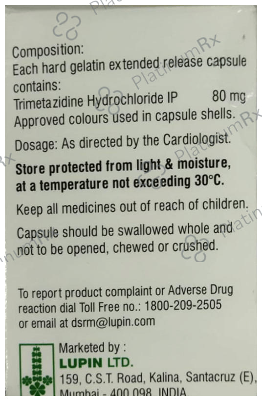 Timzid OD 80mg Capsule ER 10s