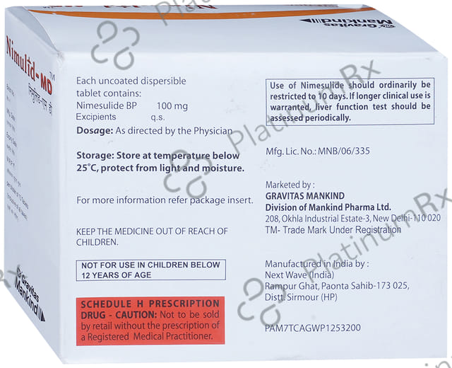 Nimulid MD Orange Tablet 15s