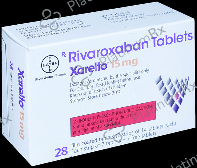 Xarelto 15mg Tablet 14s