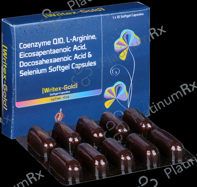 Writex-Gold Soft Gelatin Capsule