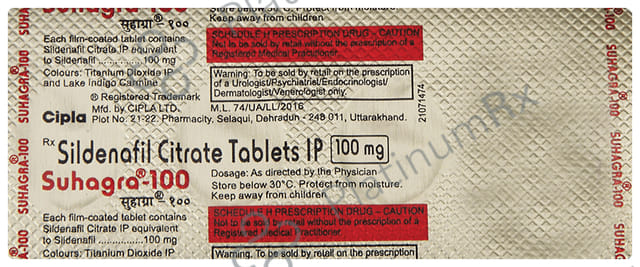Suhagra 100mg Tablet 4s