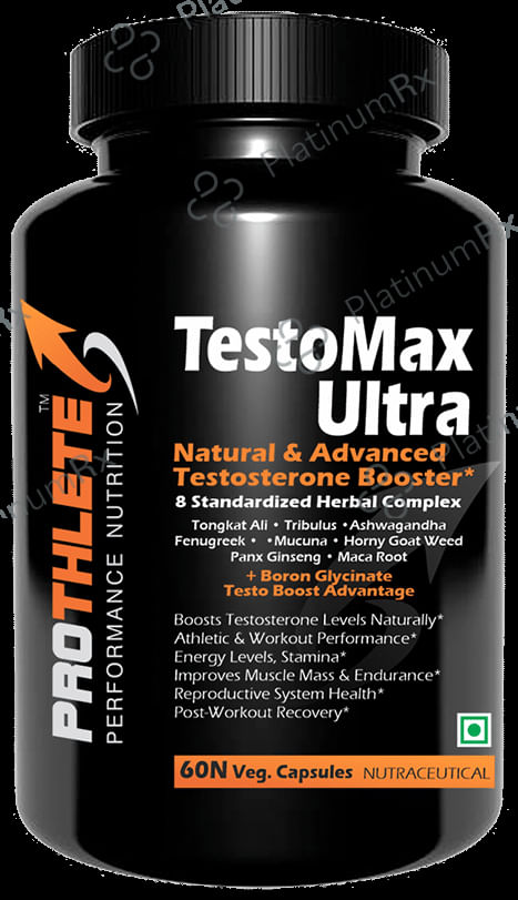 Prothlete Testomax Ultra Testosterone Booster Veg Capsule