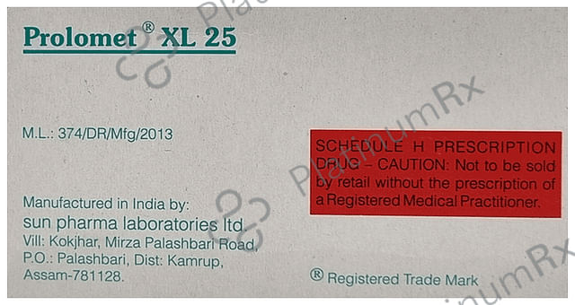 Prolomet 25mg XL Tablet ER 15s