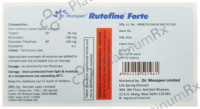 Rutofine Tablet 10s