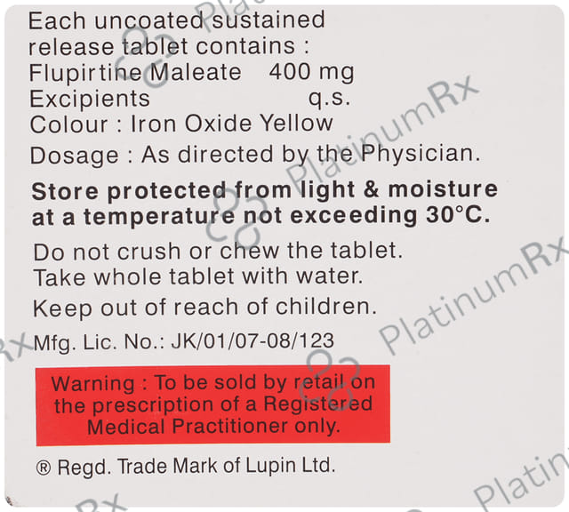 Lupirtin SR 400mg Tablet 10s