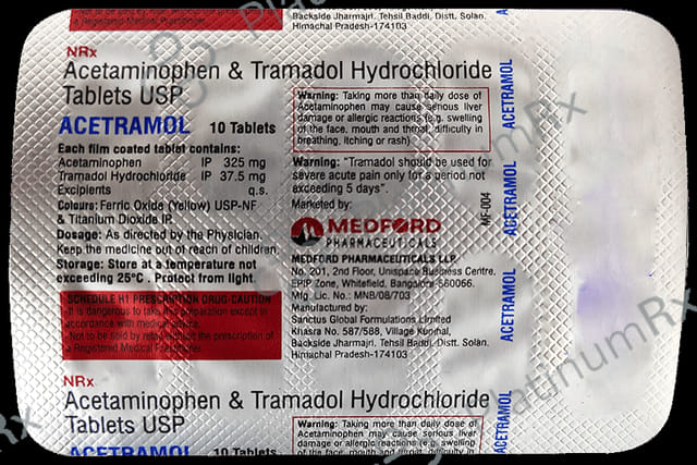 Acetramol 325/37.5mg Tablet 10s