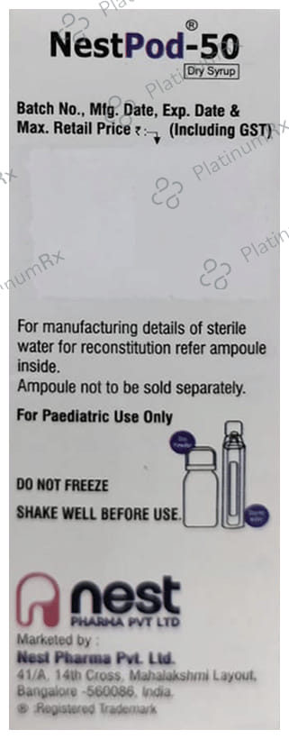 Nestpod 50mg Dry Syrup 30ml