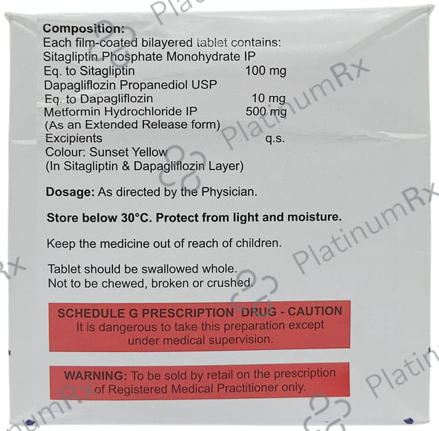 Sitamax Trio 10/500/100mg Tablet 10s