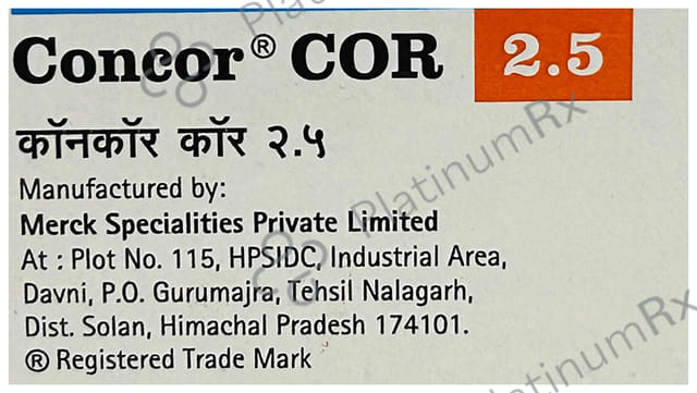 Concor COR 2.5mg Tablet 10s