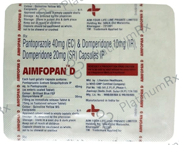 Aimfopan D 30/40mg Capsule SR 10s