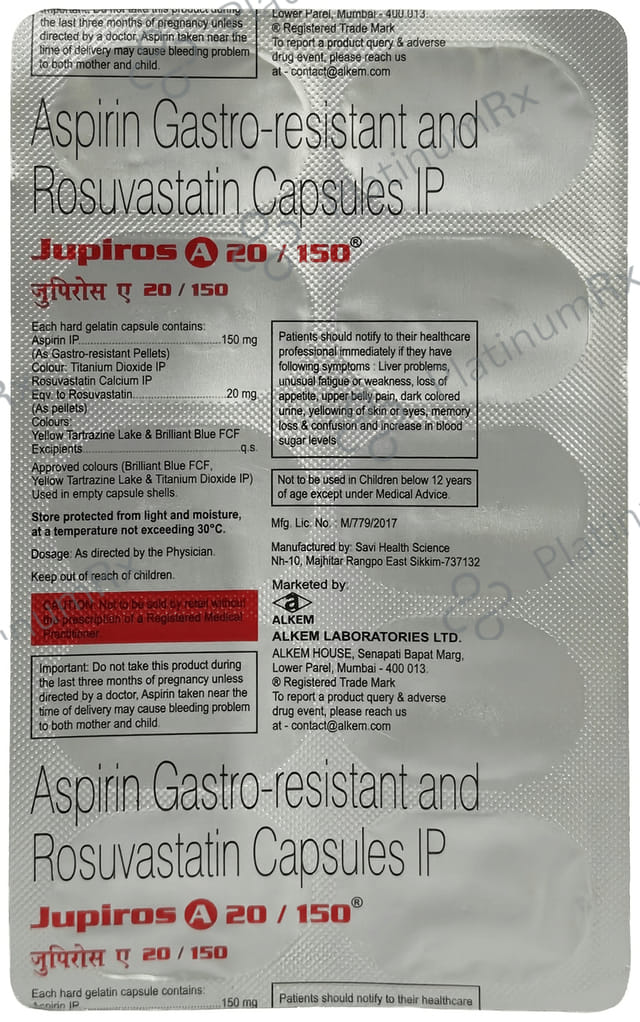 Jupiros A 20mg/150mg Capsule