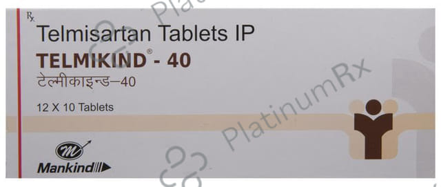 Telmikind 40mg Tablet 10s
