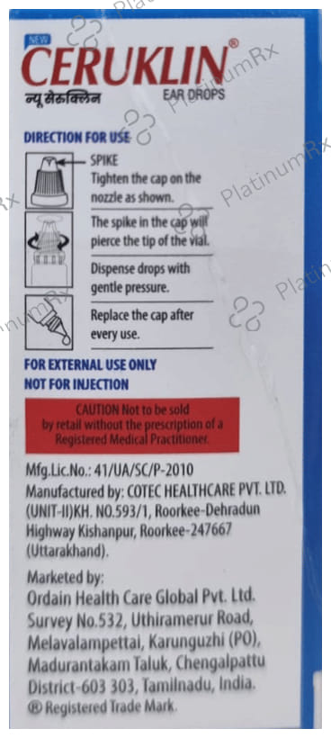 Ceruklin Ear Drop 10ml