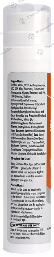Sunmate Max Aqua Sunscreen SPF 100+ Gel 50gm
