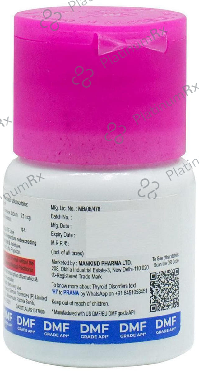 Thyroneed 75mcg Tablet 120s