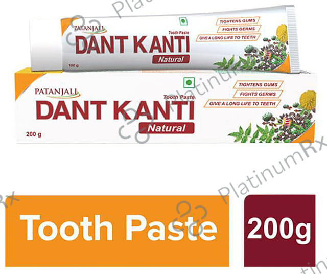 Patanjali Ayurveda Dant Kanti Natural Toothpaste 200gm