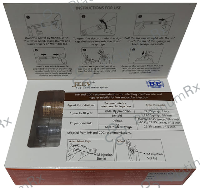 Jeev 6mcg Vaccine 0.5ml