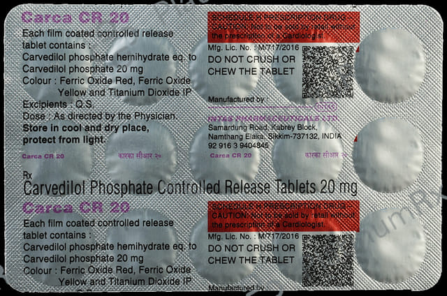 Carca CR 20mg Tablet 15s