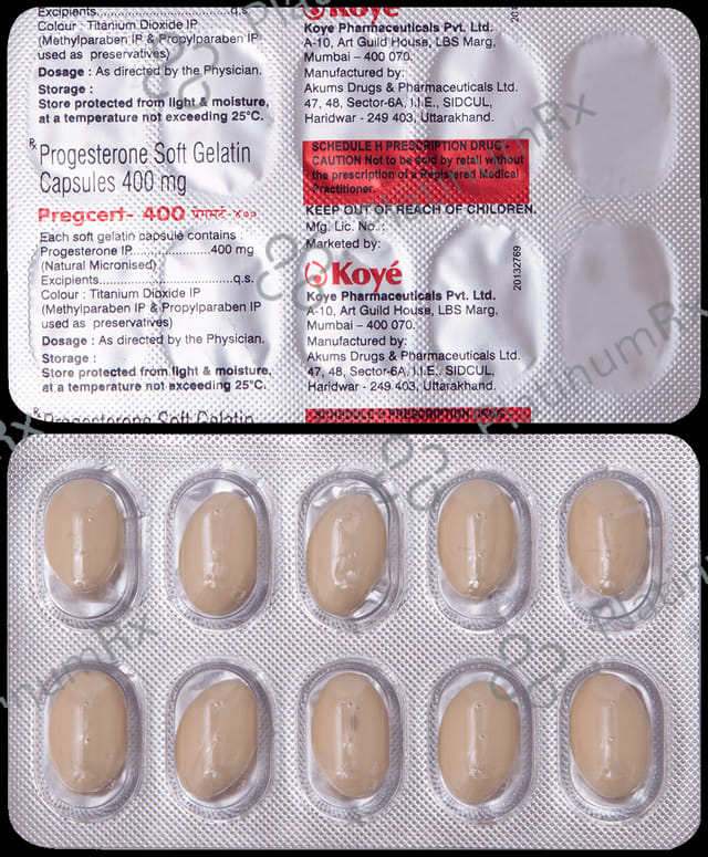 Pregcert 400mg Capsule 10s