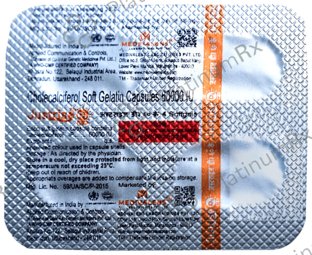 Justrise D3 60K Softgels