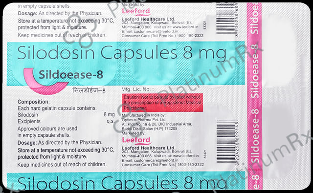 Sildoease 8mg Capsule