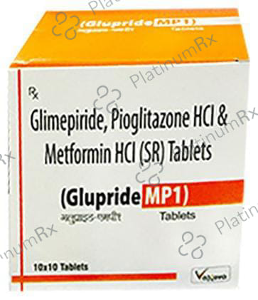 Glupride MP1/500/15mg Tablet SR 10s