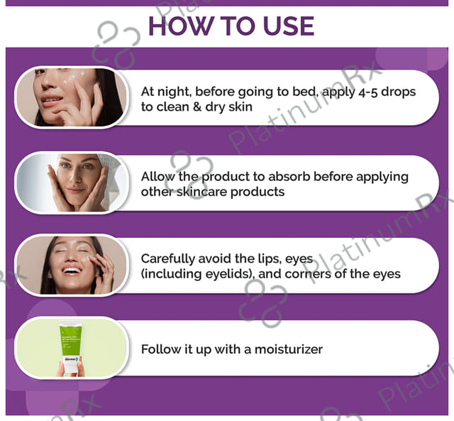 The Derma Co 0.3% Retinol Night Face Serum - For Spotless Skin