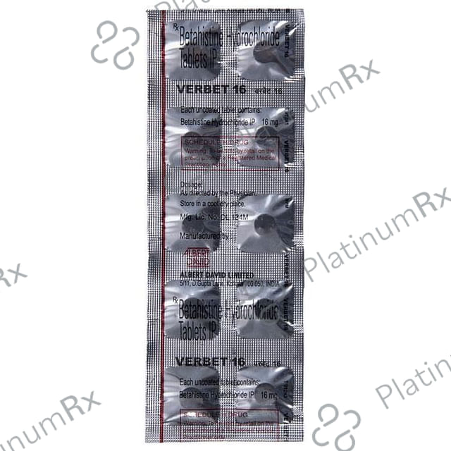 Verbet 16mg Tablet 10s