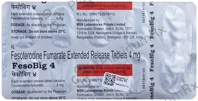 Fesobig 4mg Tablet ER 10s