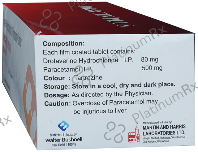 Drotin Plus 80/500mg Tablet 10s