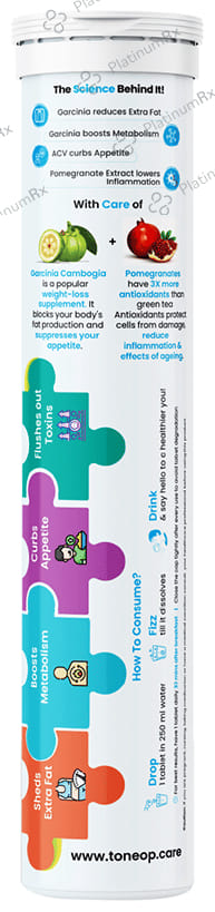 ToneOp Care Apple Cider Vinegar Effervescent Tablet Watermelon