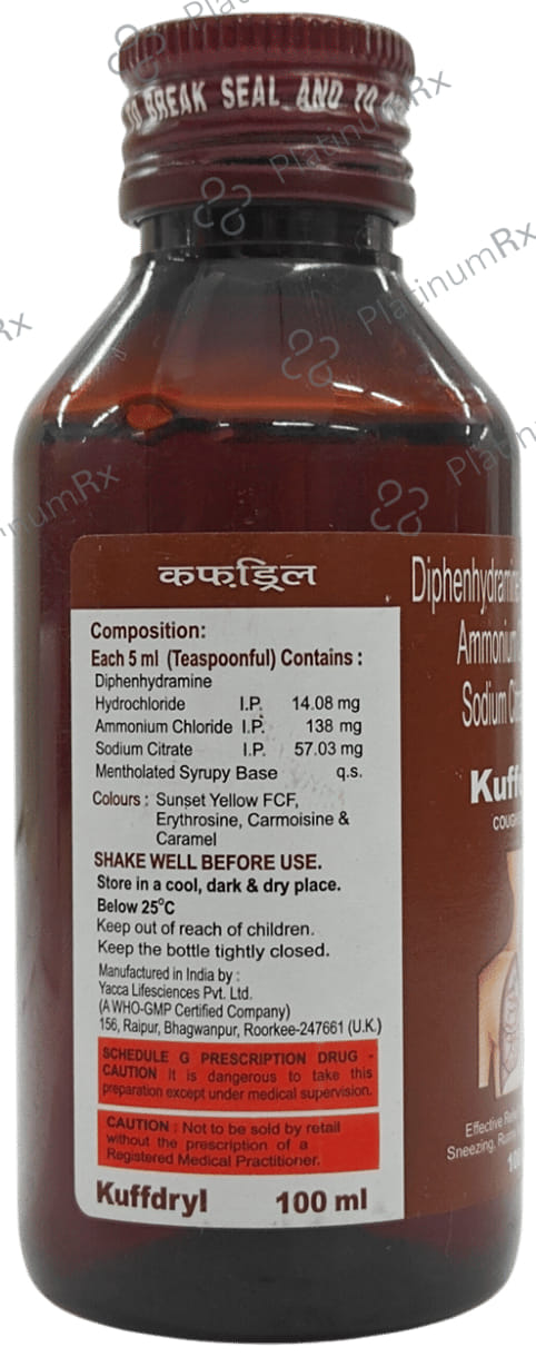 Kuffdryl Cough Syrup 100ml