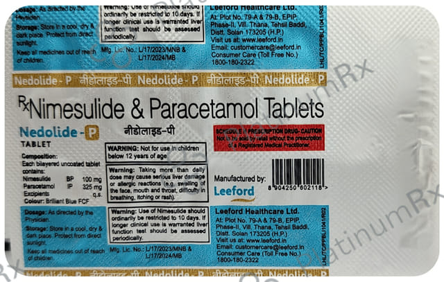 Nedolide P 100mg/325mg Tablet