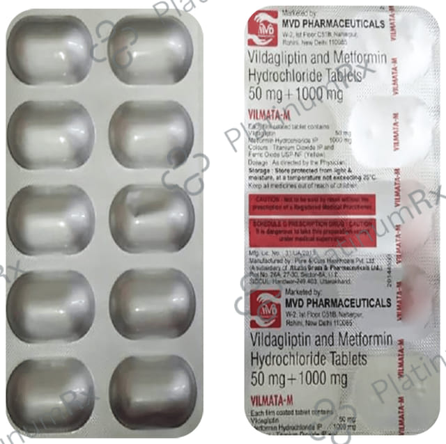 Vilmata M 1000mg/50mg Tablet