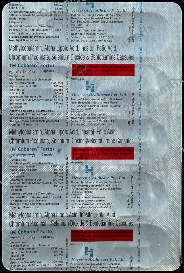 M Cobaren Forte Capsule 10s