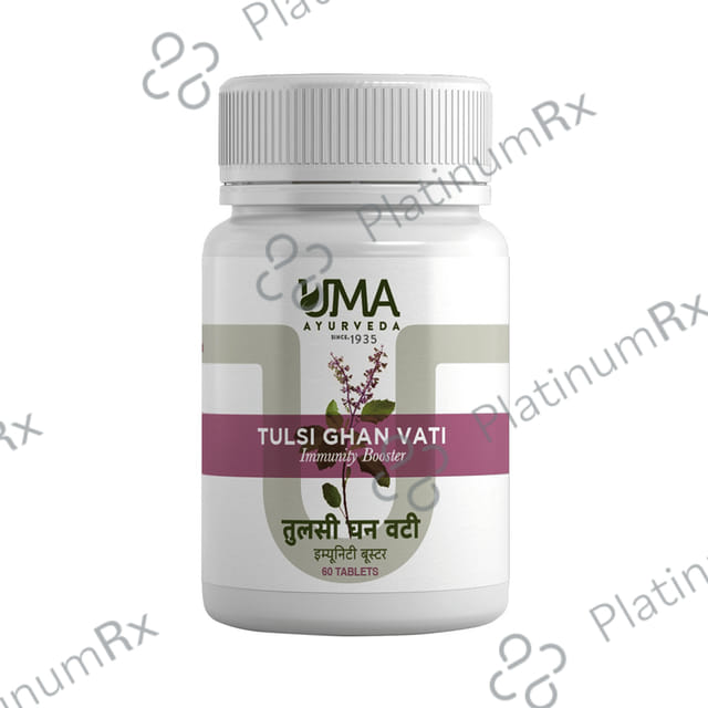 Uma Ayurveda Tulsi Ghan Vati Immunity Booster 60 tablets