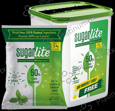 Sugarlite 50% Less Calories+ - Blended Sugar Free Powder 500gm