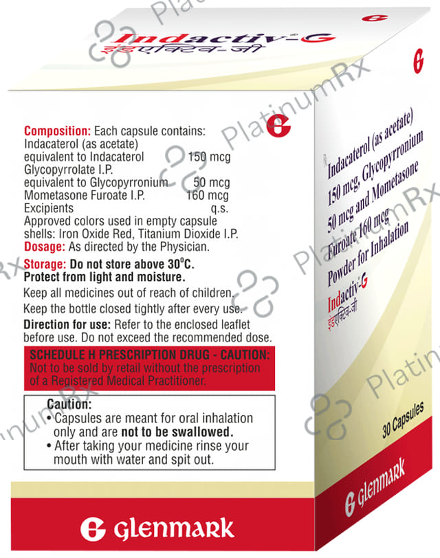 Indactiv G Capsule 30s