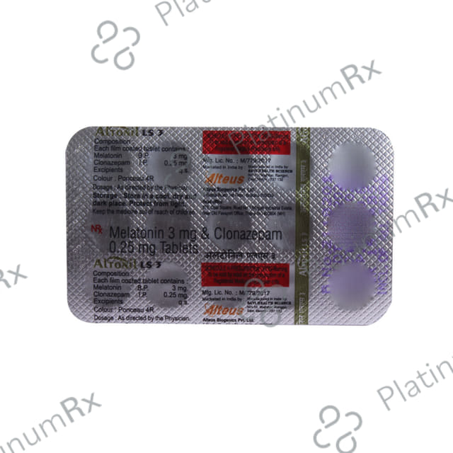 Altonil LS 10/0.25mg Tablet 15s
