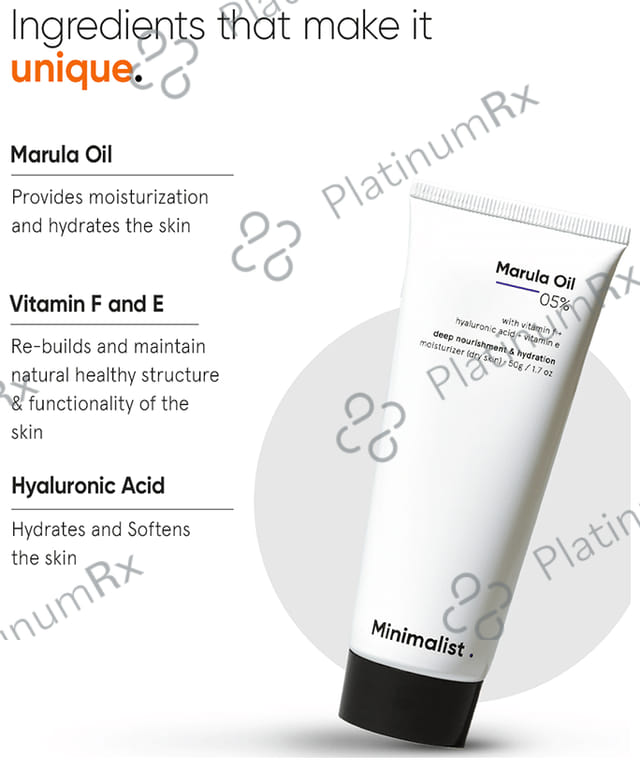 Minimalist 05% Marula Oil Moisturizer - For Dry Skin