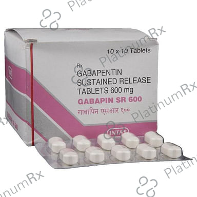 Gabapin 600mg Tablet 10s
